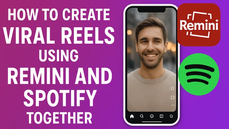 How to Create Viral Reels Using Remini and Spotify Together